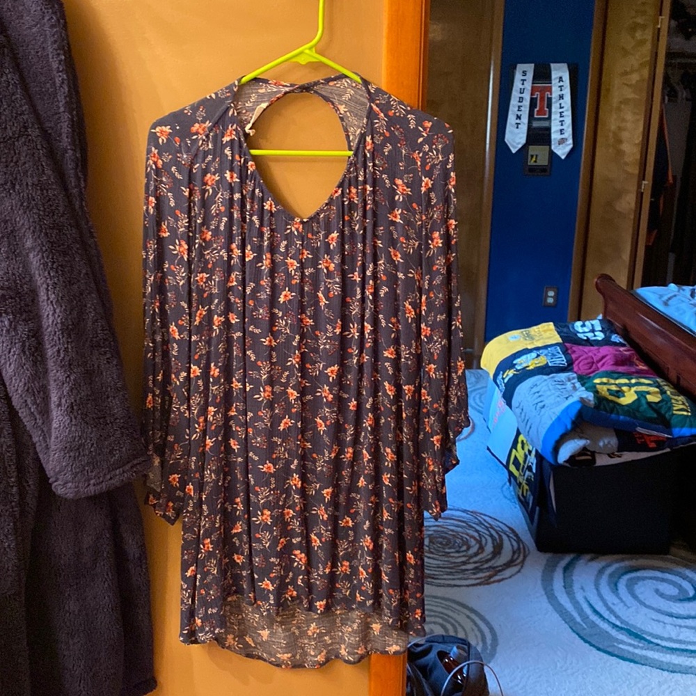 Lush boho dress with keyhole detail in back